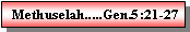 Text Box: Methuselah.....Gen.5:21-27