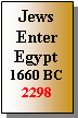Text Box: Jews Enter Egypt1660 BC2298