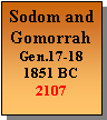 Text Box: Sodom and GomorrahGen.17-181851 BC 2107 
